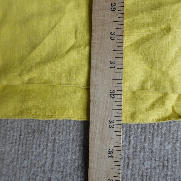Eileen Fisher Womens Dress Small Yellow Solid 100% Linen Sleeveless A-Line - Picture 3 of 10